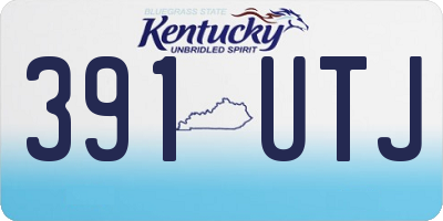 KY license plate 391UTJ