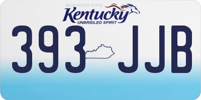 KY license plate 393JJB