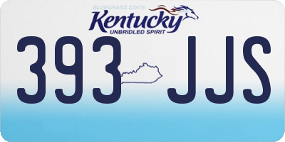 KY license plate 393JJS
