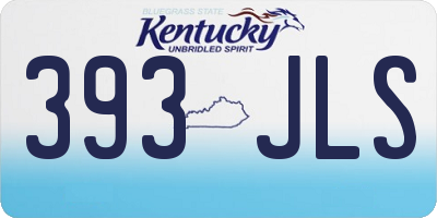 KY license plate 393JLS
