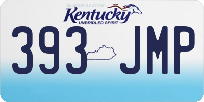 KY license plate 393JMP