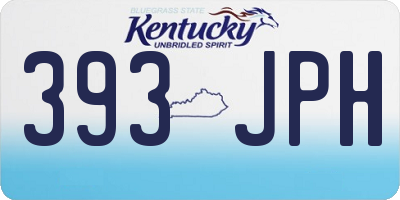 KY license plate 393JPH
