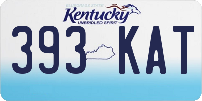 KY license plate 393KAT
