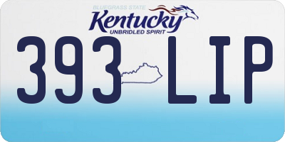 KY license plate 393LIP