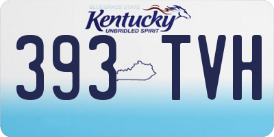 KY license plate 393TVH