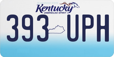 KY license plate 393UPH