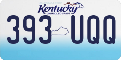 KY license plate 393UQQ