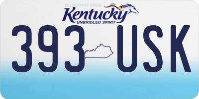 KY license plate 393USK