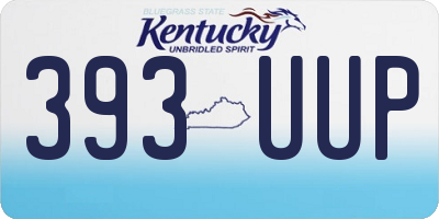 KY license plate 393UUP