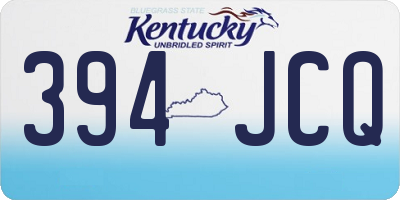 KY license plate 394JCQ