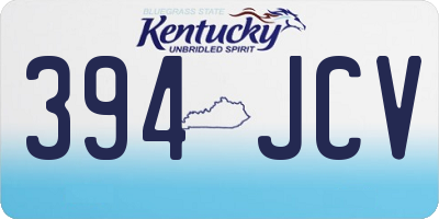 KY license plate 394JCV