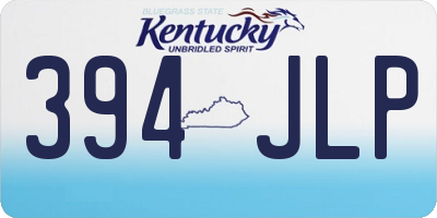 KY license plate 394JLP