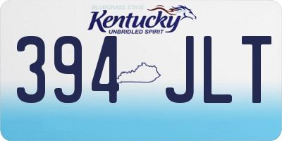 KY license plate 394JLT