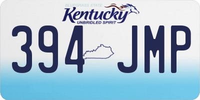 KY license plate 394JMP