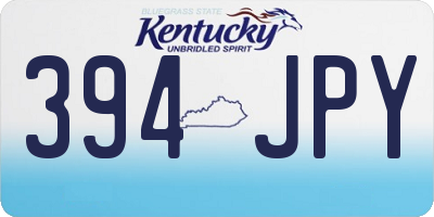 KY license plate 394JPY