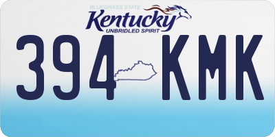 KY license plate 394KMK