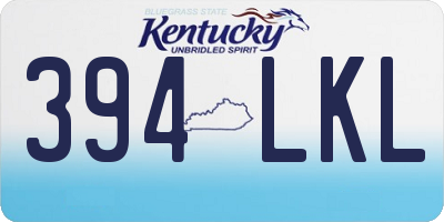 KY license plate 394LKL