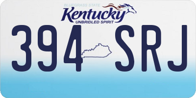 KY license plate 394SRJ