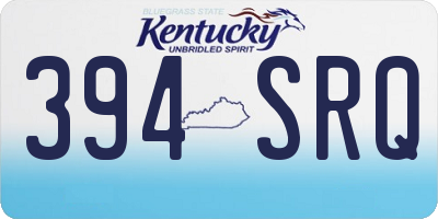 KY license plate 394SRQ