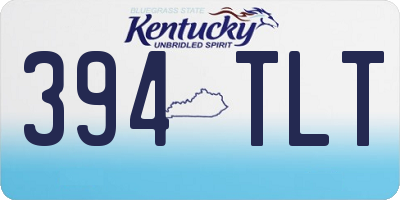KY license plate 394TLT