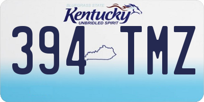 KY license plate 394TMZ