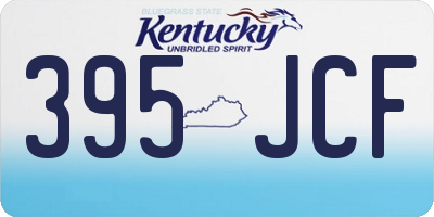 KY license plate 395JCF