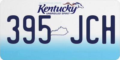 KY license plate 395JCH