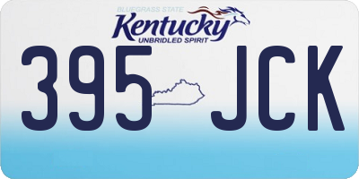 KY license plate 395JCK