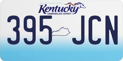 KY license plate 395JCN