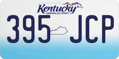 KY license plate 395JCP
