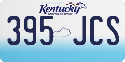 KY license plate 395JCS