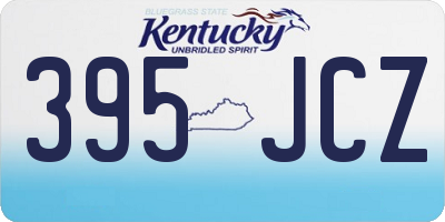 KY license plate 395JCZ