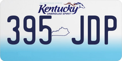 KY license plate 395JDP