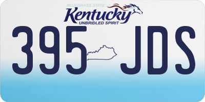 KY license plate 395JDS