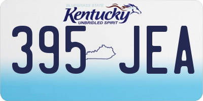 KY license plate 395JEA
