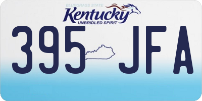 KY license plate 395JFA