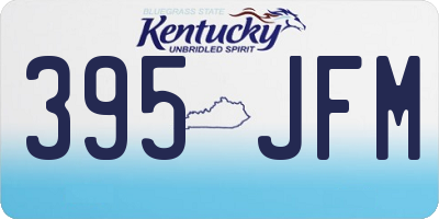 KY license plate 395JFM