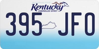 KY license plate 395JFO
