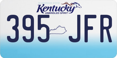 KY license plate 395JFR