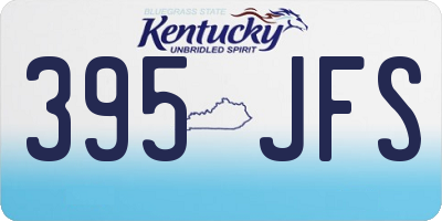 KY license plate 395JFS