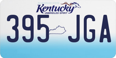 KY license plate 395JGA