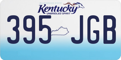 KY license plate 395JGB