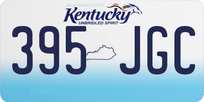 KY license plate 395JGC
