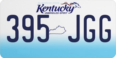 KY license plate 395JGG