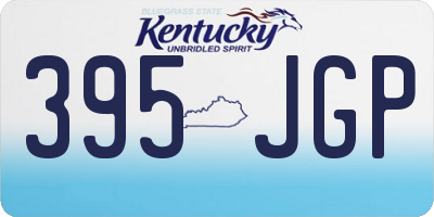 KY license plate 395JGP