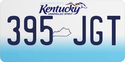 KY license plate 395JGT