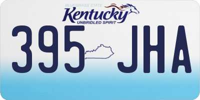 KY license plate 395JHA