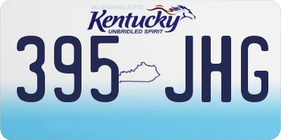 KY license plate 395JHG