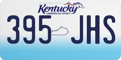KY license plate 395JHS
