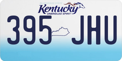 KY license plate 395JHU